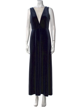 Jenny Yoo V-Neck Long Dress