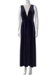 Jenny Yoo V-Neck Long Dress