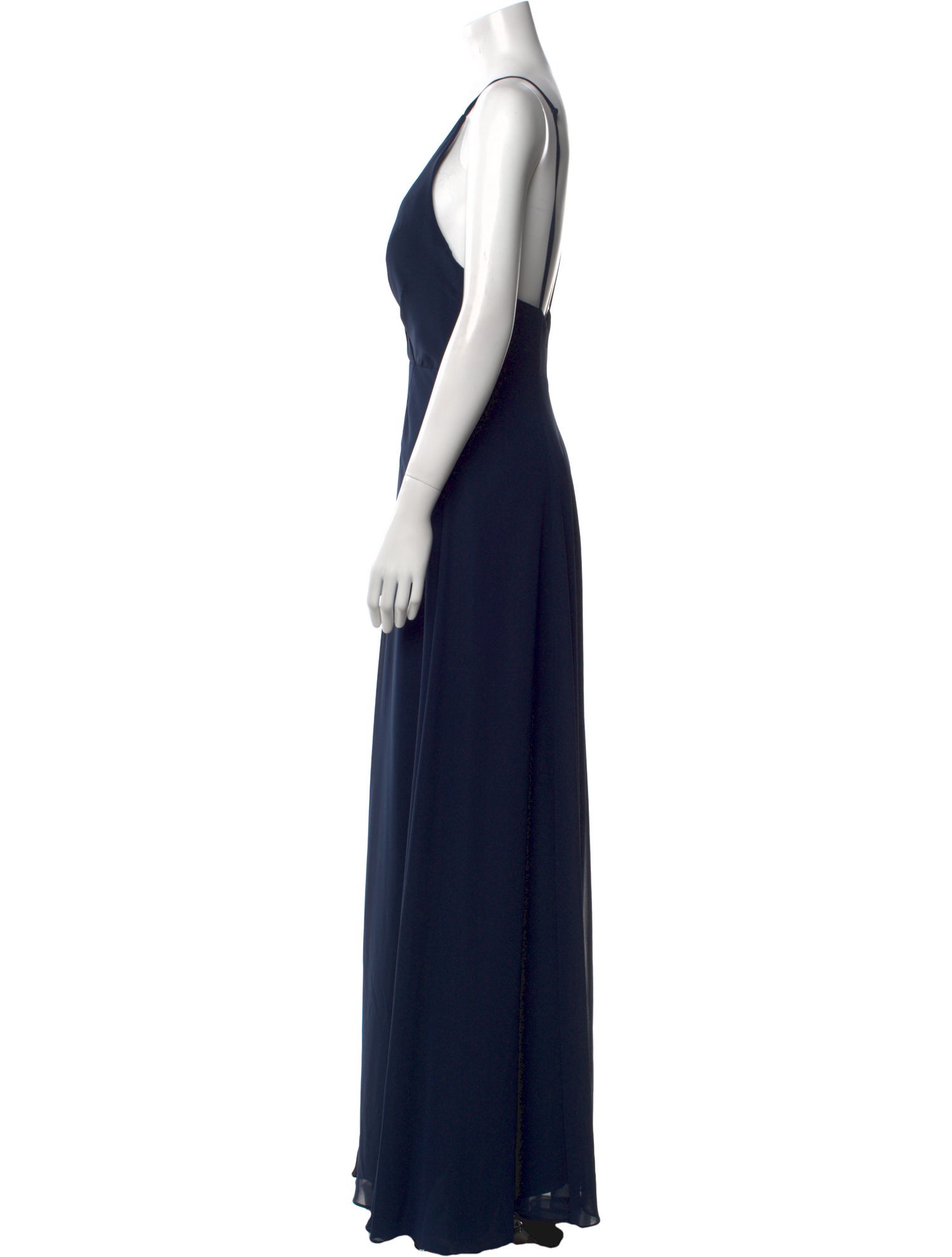 Jenny Yoo V-Neck Long Dress