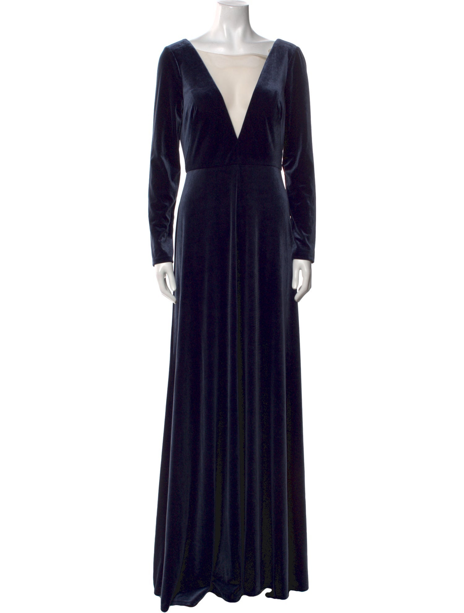 Jenny Yoo Velvet Long Dress