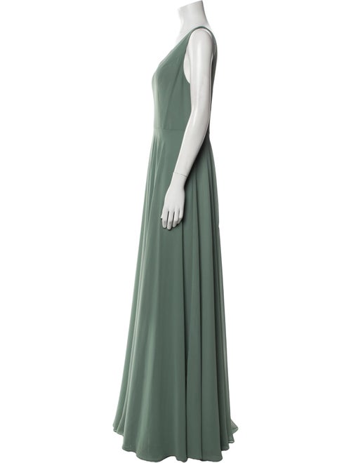 Jenny Yoo V-Neck Long Dress