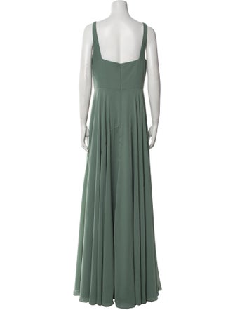 Jenny Yoo V-Neck Long Dress