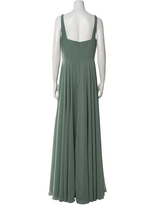 Jenny Yoo V-Neck Long Dress
