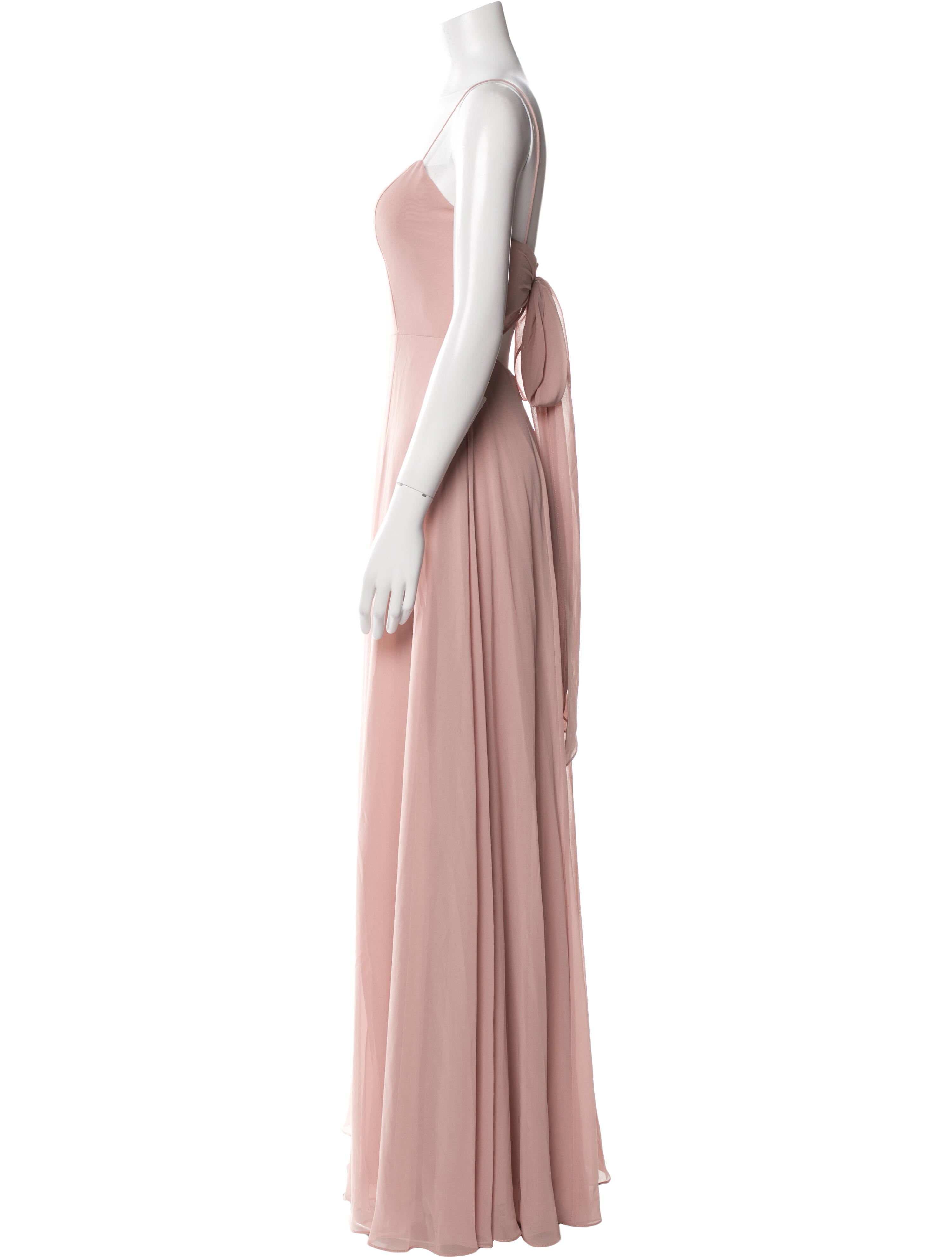 Jenny Yoo Square Neckline Long Dress