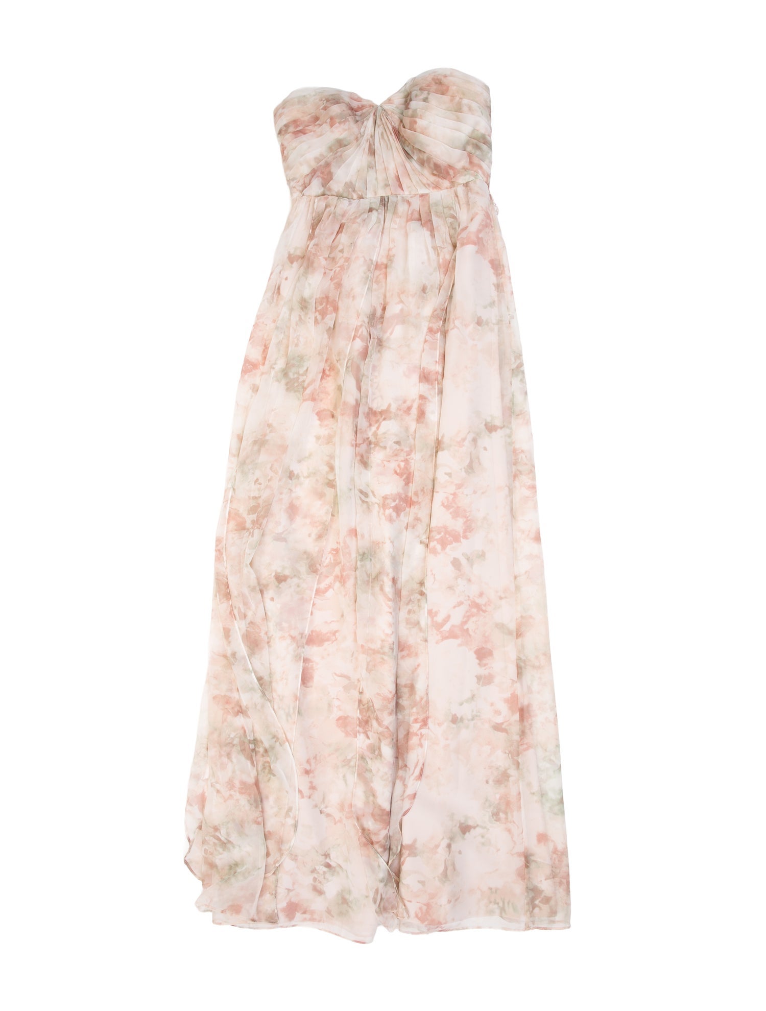 Jenny Yoo Tie-Dye Print Long Dress