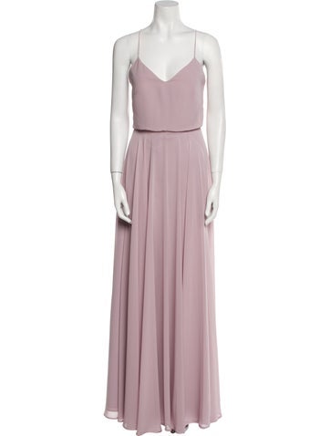 Jenny Yoo Dresses V-Neck Long Dress US 0 | XS