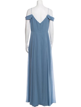 Jenny Yoo V-Neck Long Dress