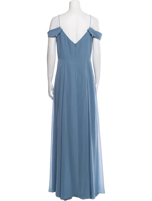 Jenny Yoo V-Neck Long Dress