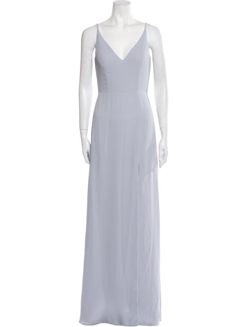 Jenny Yoo V-Neck Long Dress