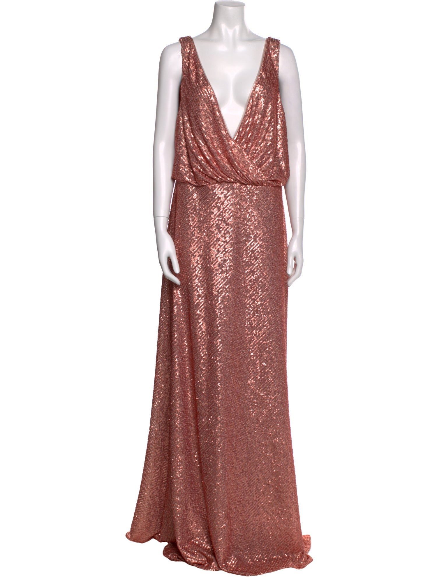 Jenny Yoo V-Neck Long Dress