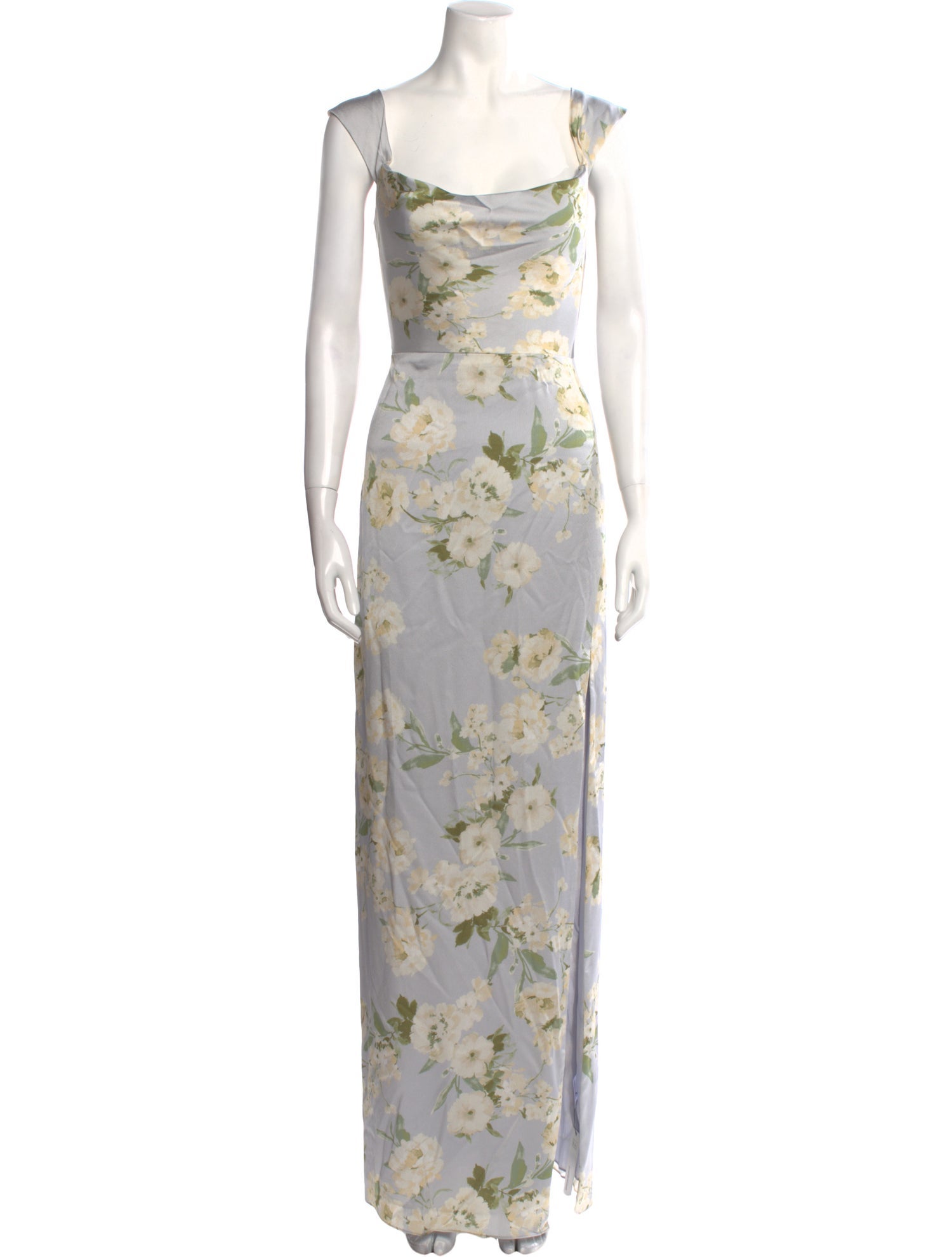 Jenny Yoo Floral Print Long Dress