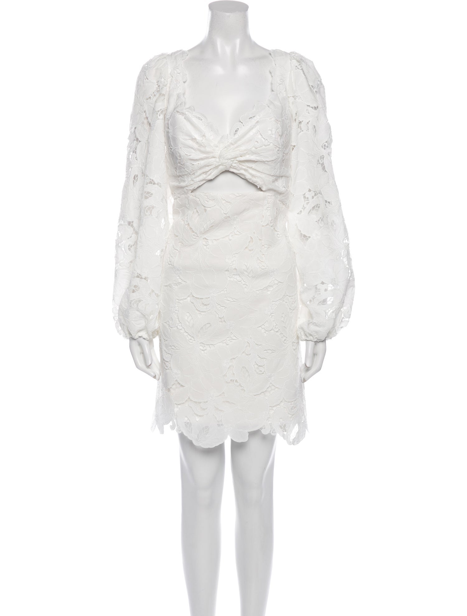 Jenny Yoo V-Neck Mini Dress