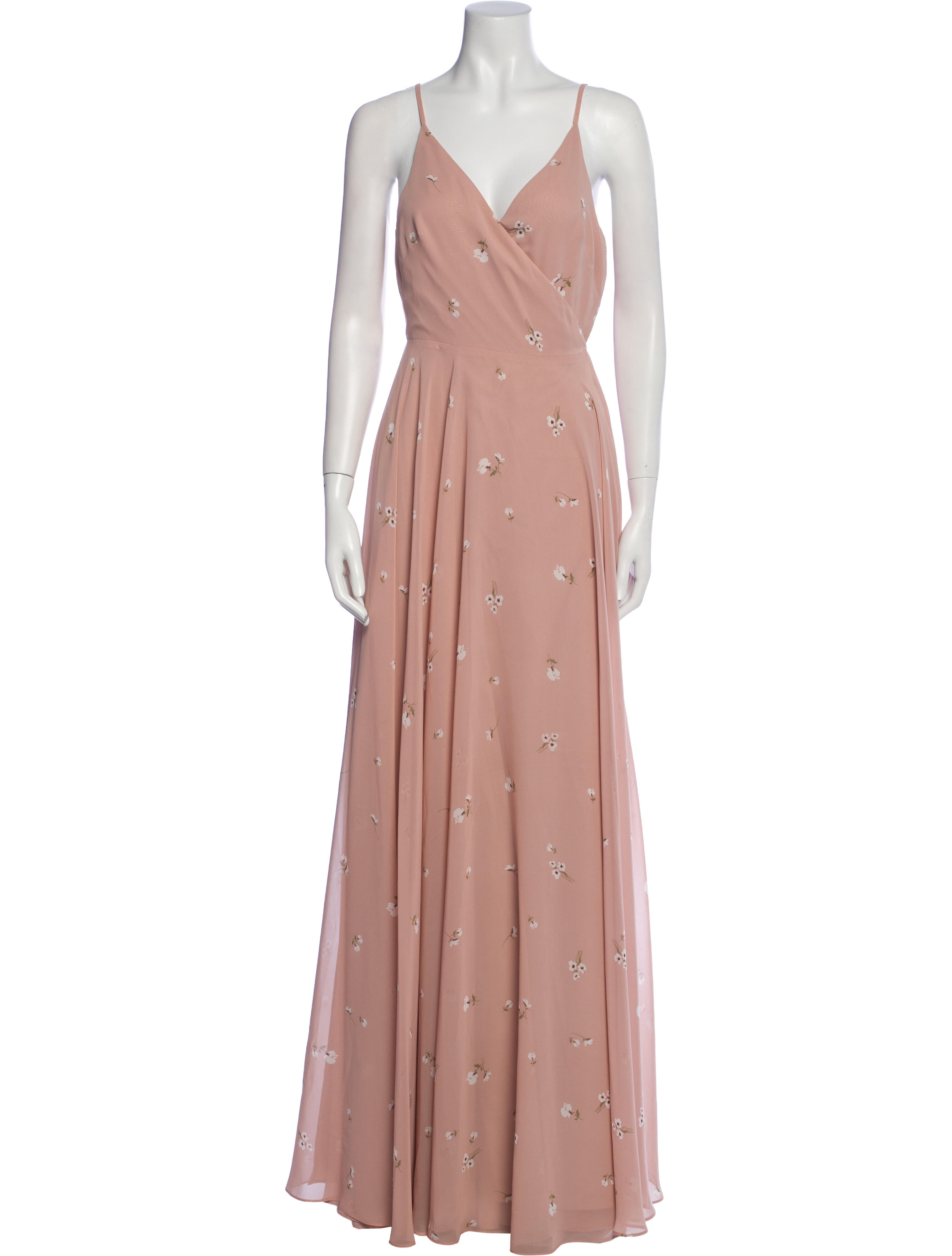Jenny Yoo V-Neck Long Dress