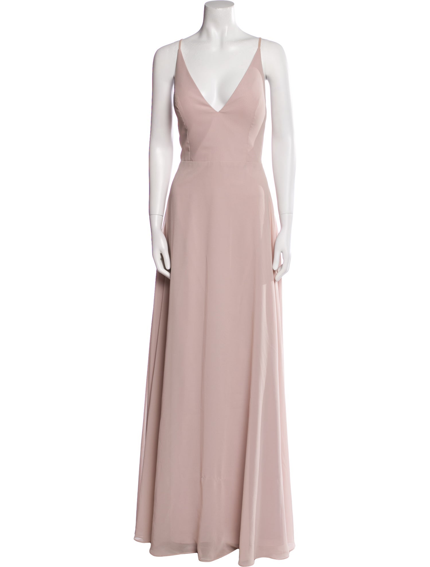 Jenny Yoo V-Neck Long Dress