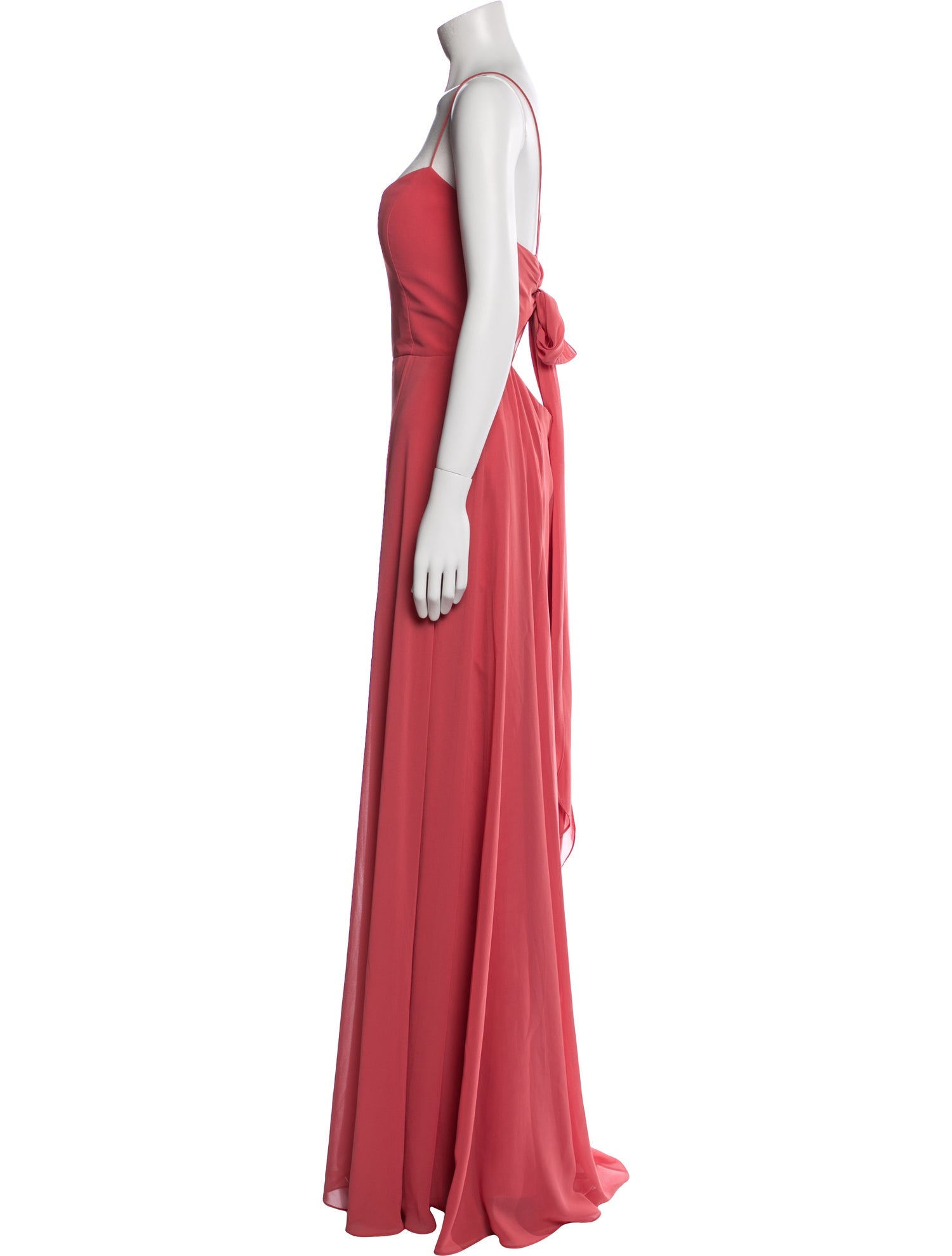 Jenny Yoo Square Neckline Long Dress