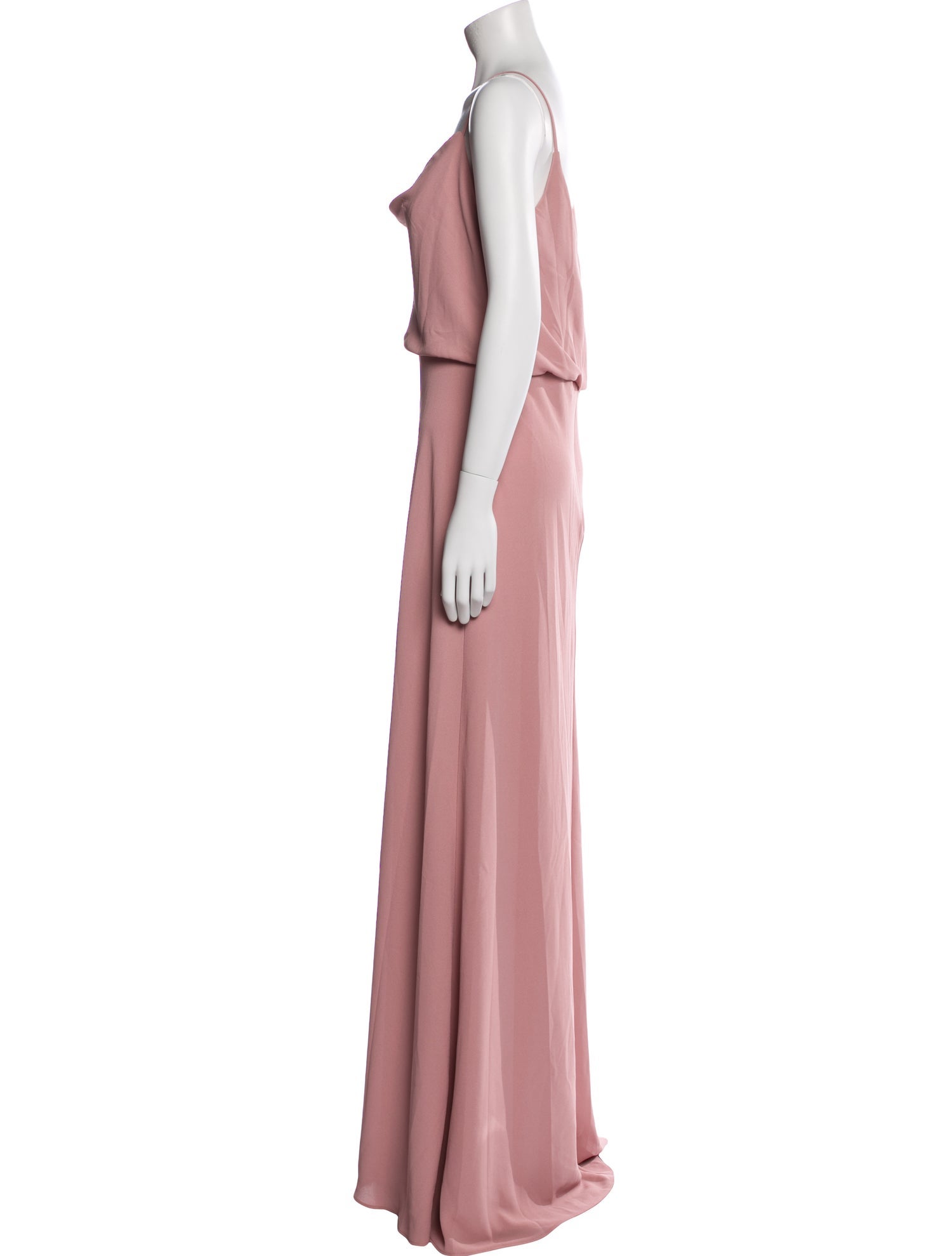 Jenny Yoo Cowl Neck Long Dress