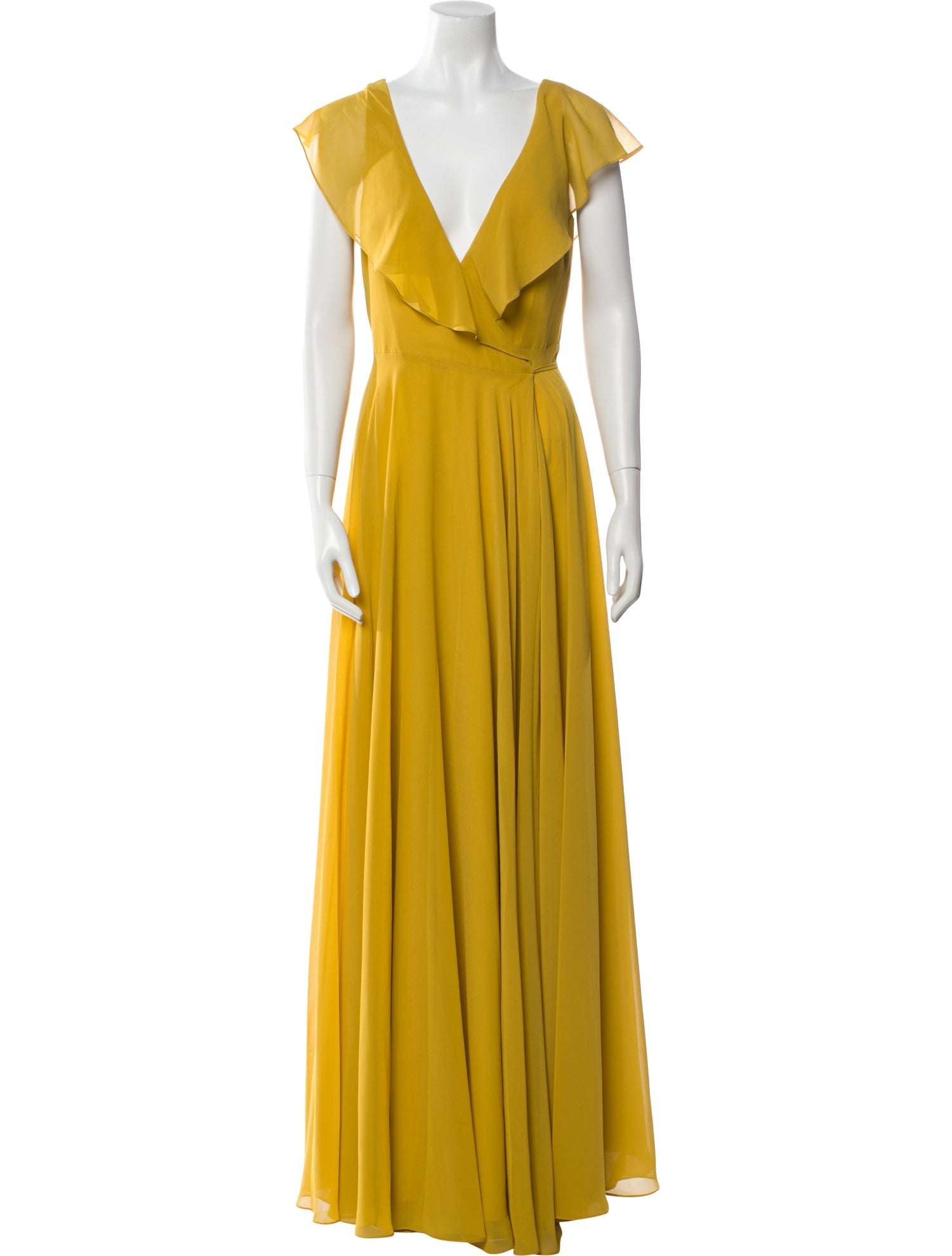 Jenny Yoo V-Neck Long Dress