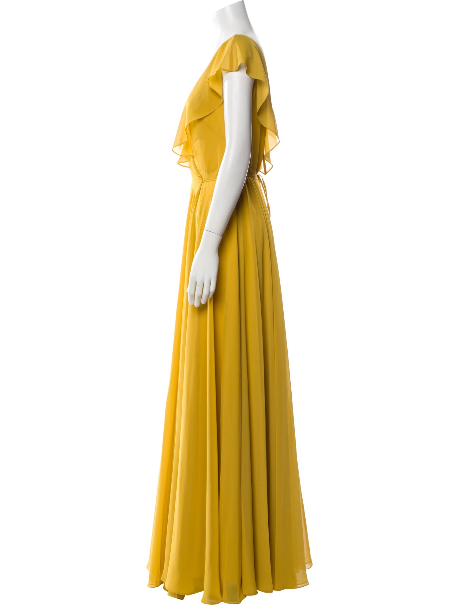 Jenny Yoo V-Neck Long Dress