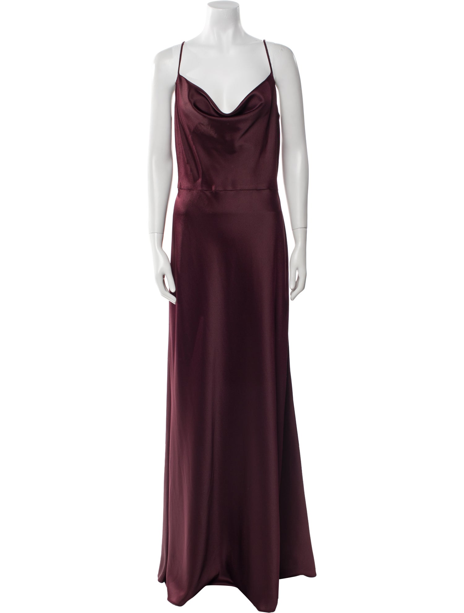 Jenny Yoo Cowl Neck Long Dress