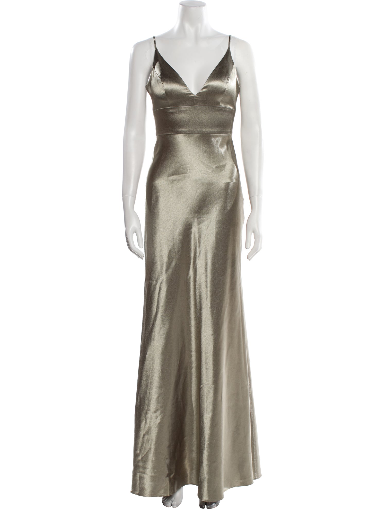 Jenny Yoo V-Neck Long Dress