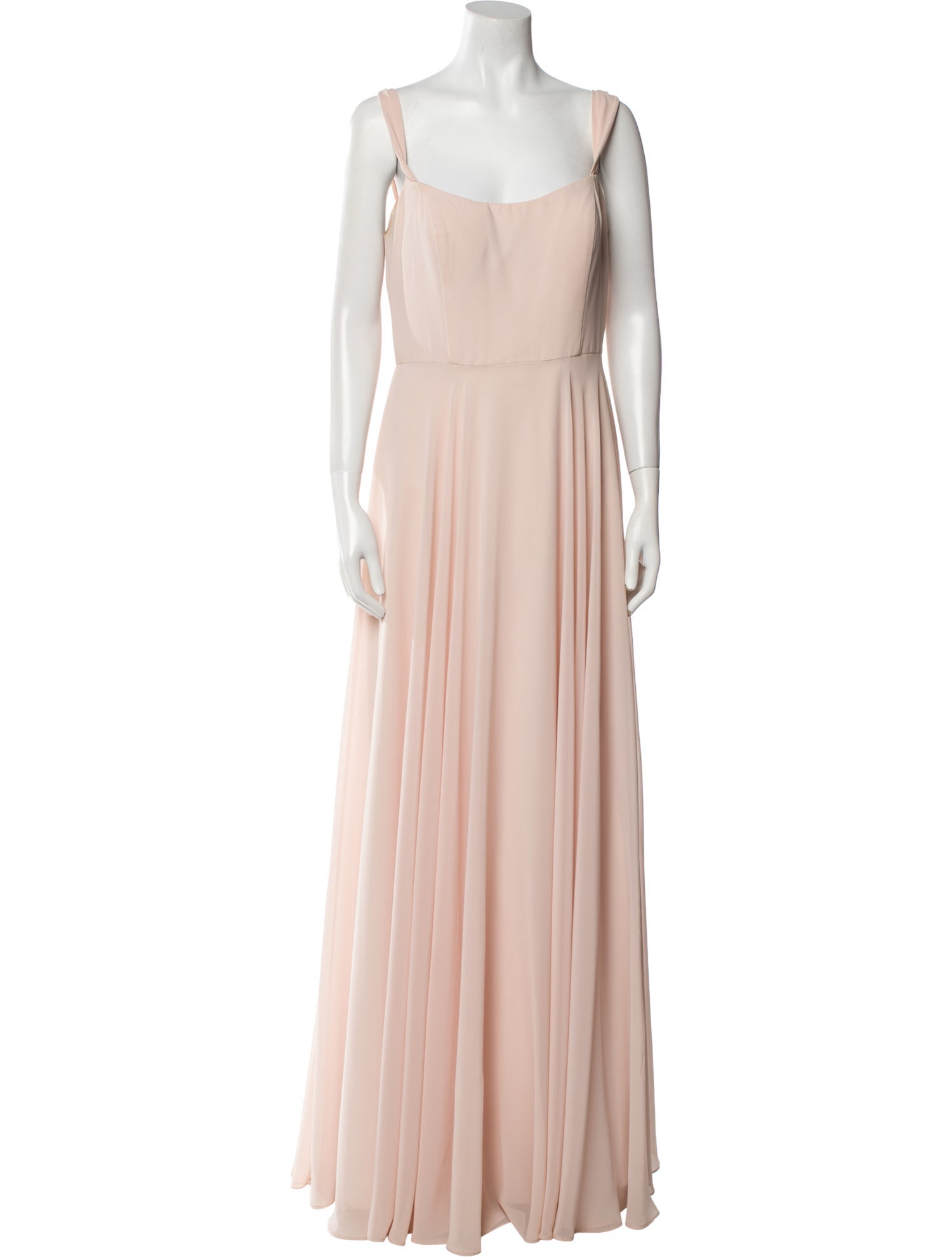 Jenny Yoo Scoop Neck Long Dress