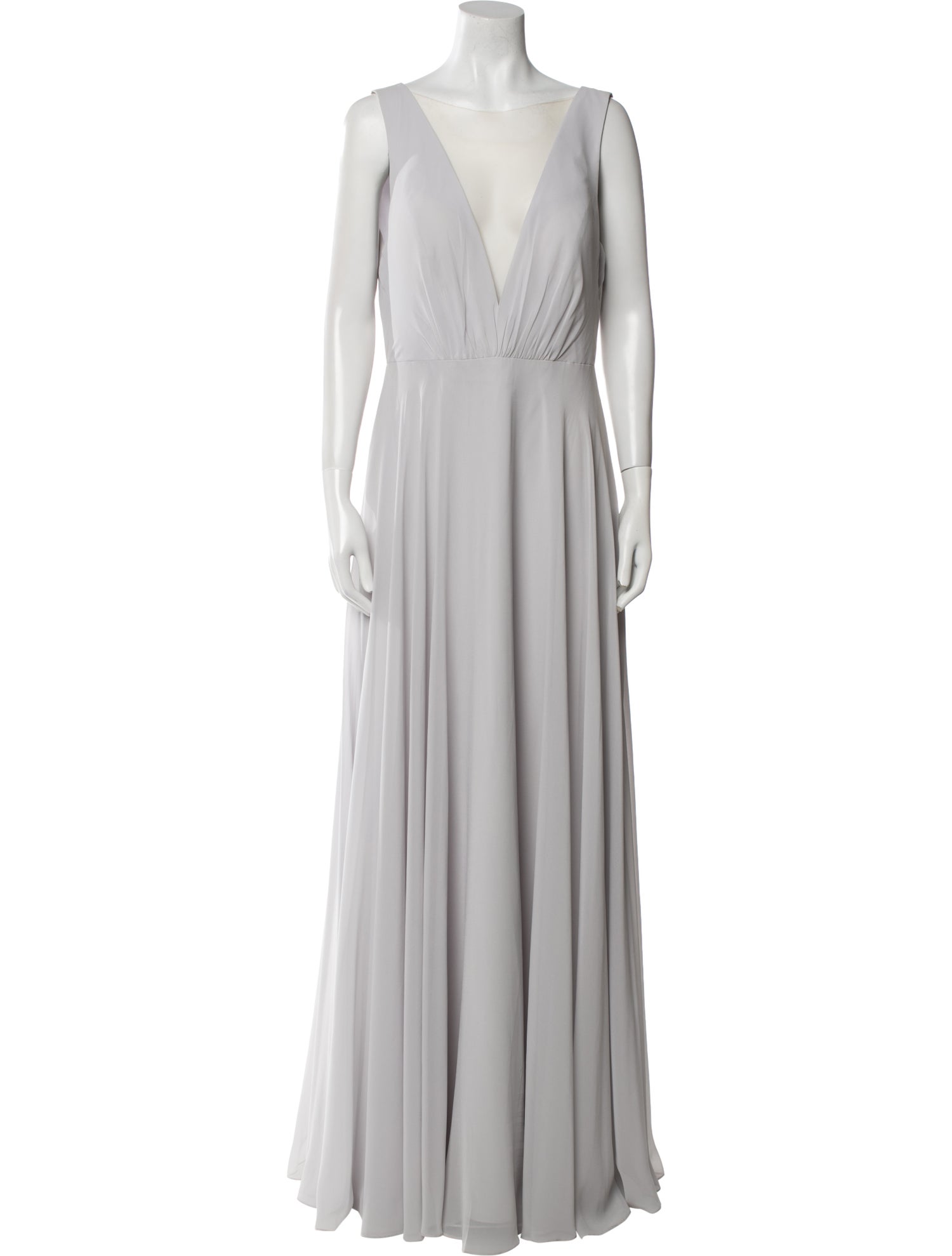 Jenny Yoo V-Neck Long Dress