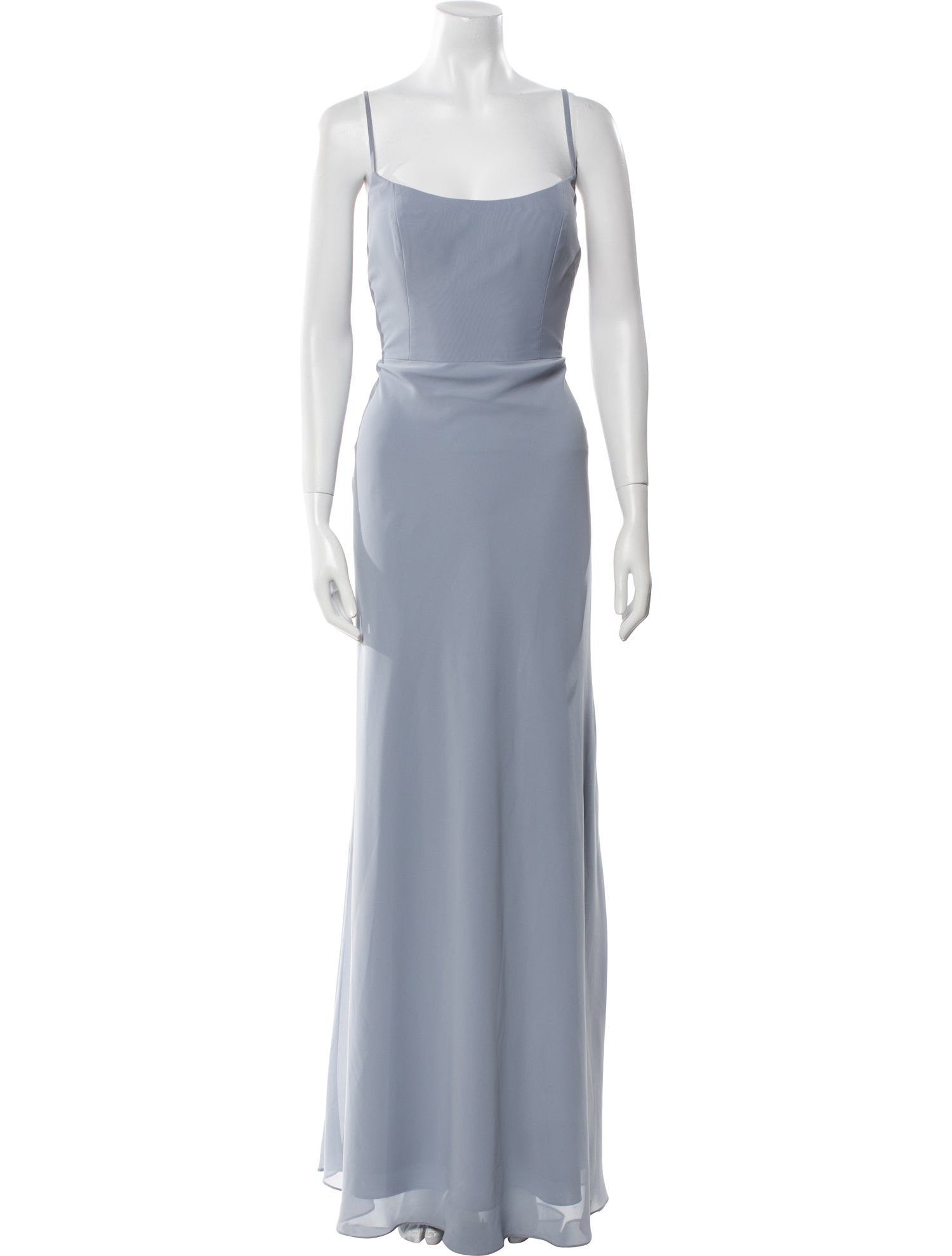 Jenny Yoo Square Neckline Long Dress