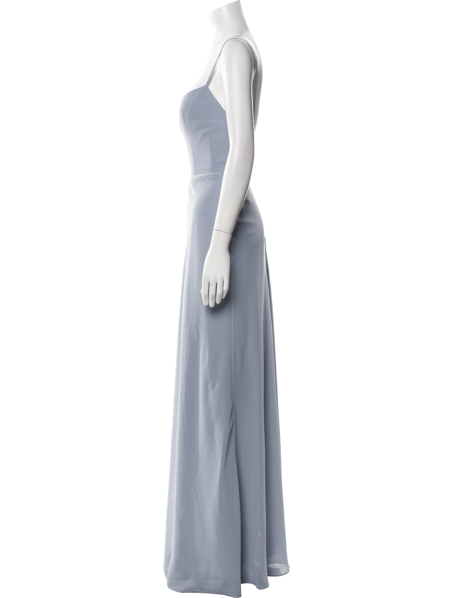 Jenny Yoo Square Neckline Long Dress