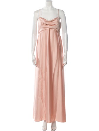 Jenny Yoo Cowl Neck Long Dress