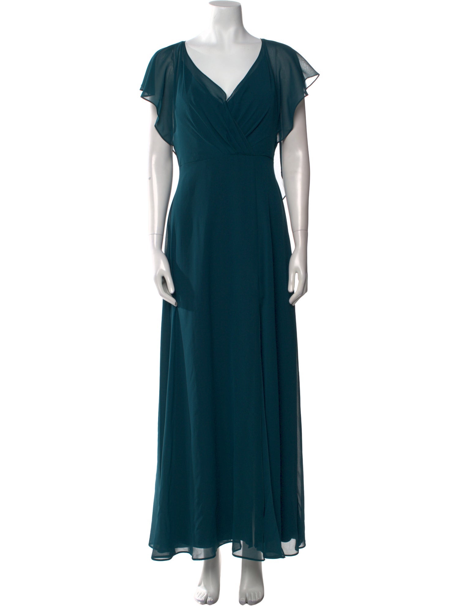 Jenny Yoo V-Neck Long Dress