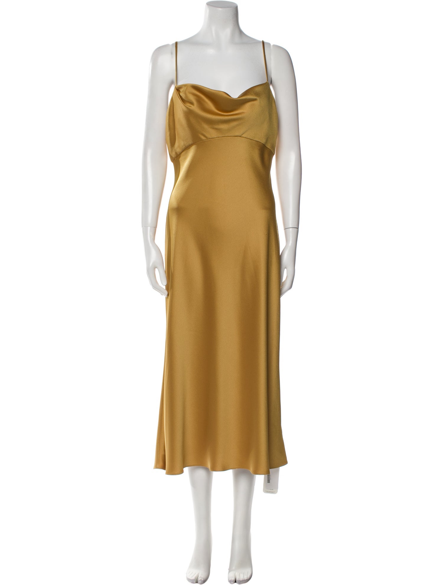 Jenny Yoo Cowl Neck Midi Length Dress