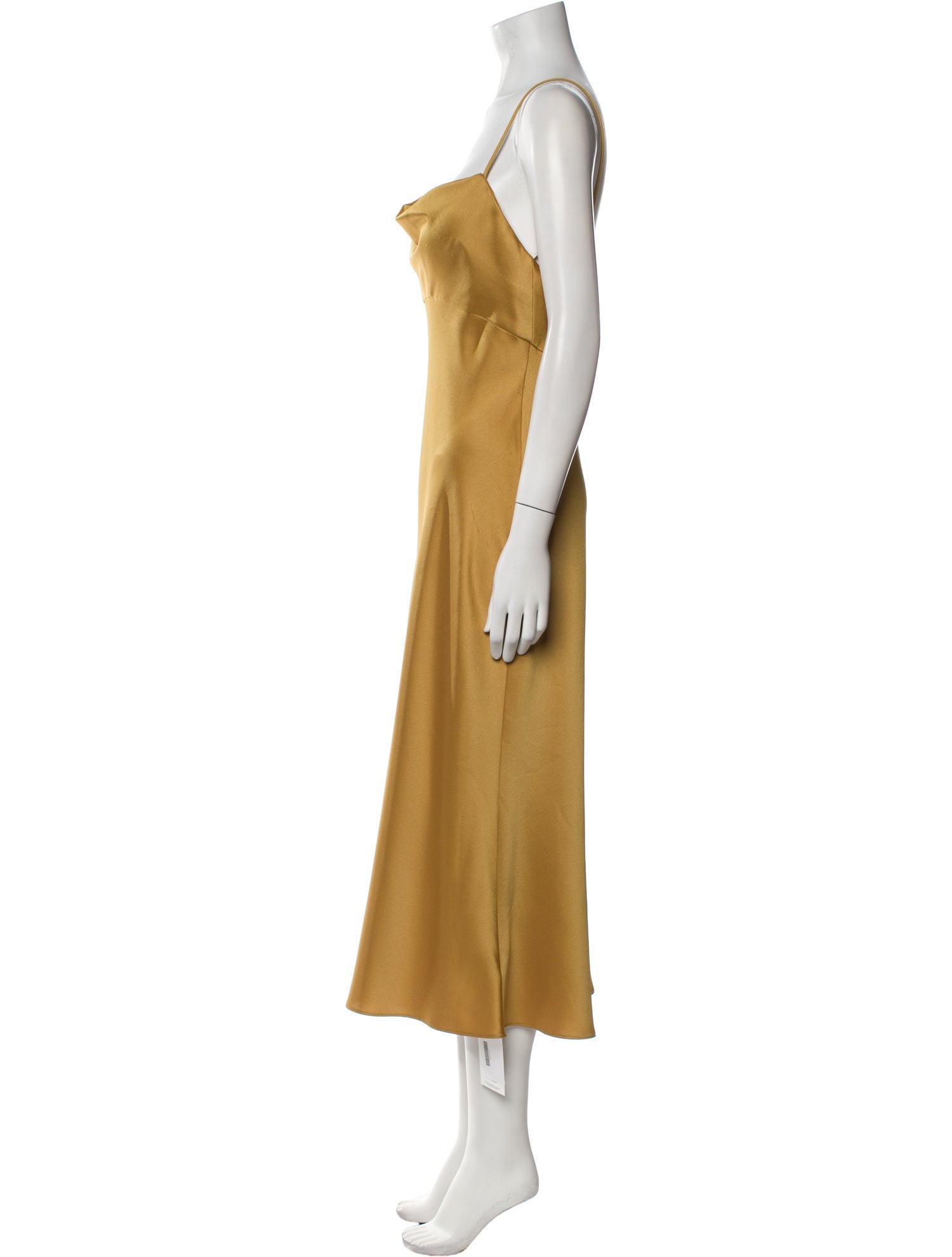 Jenny Yoo Cowl Neck Midi Length Dress