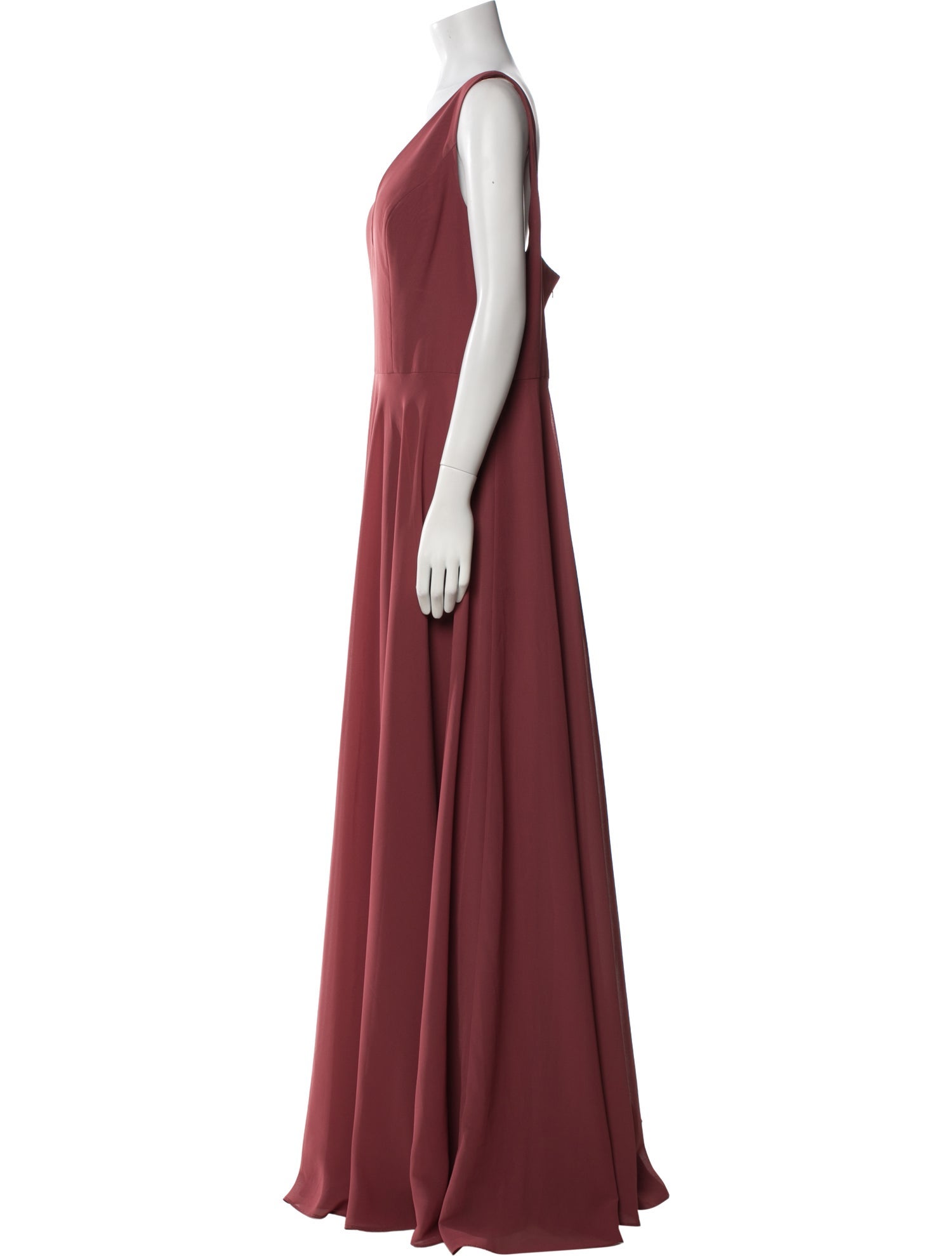 Jenny Yoo V-Neck Long Dress