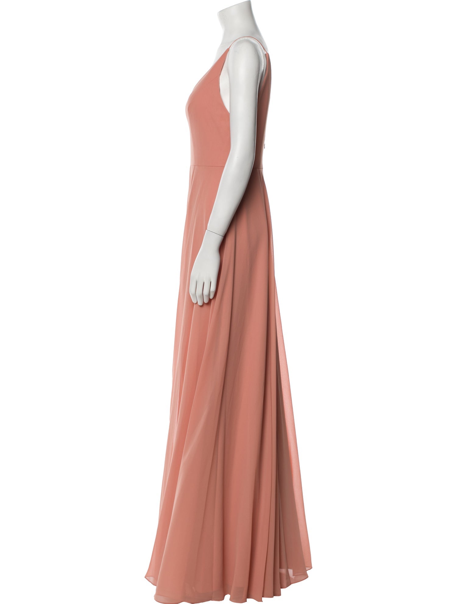Jenny Yoo V-Neck Long Dress