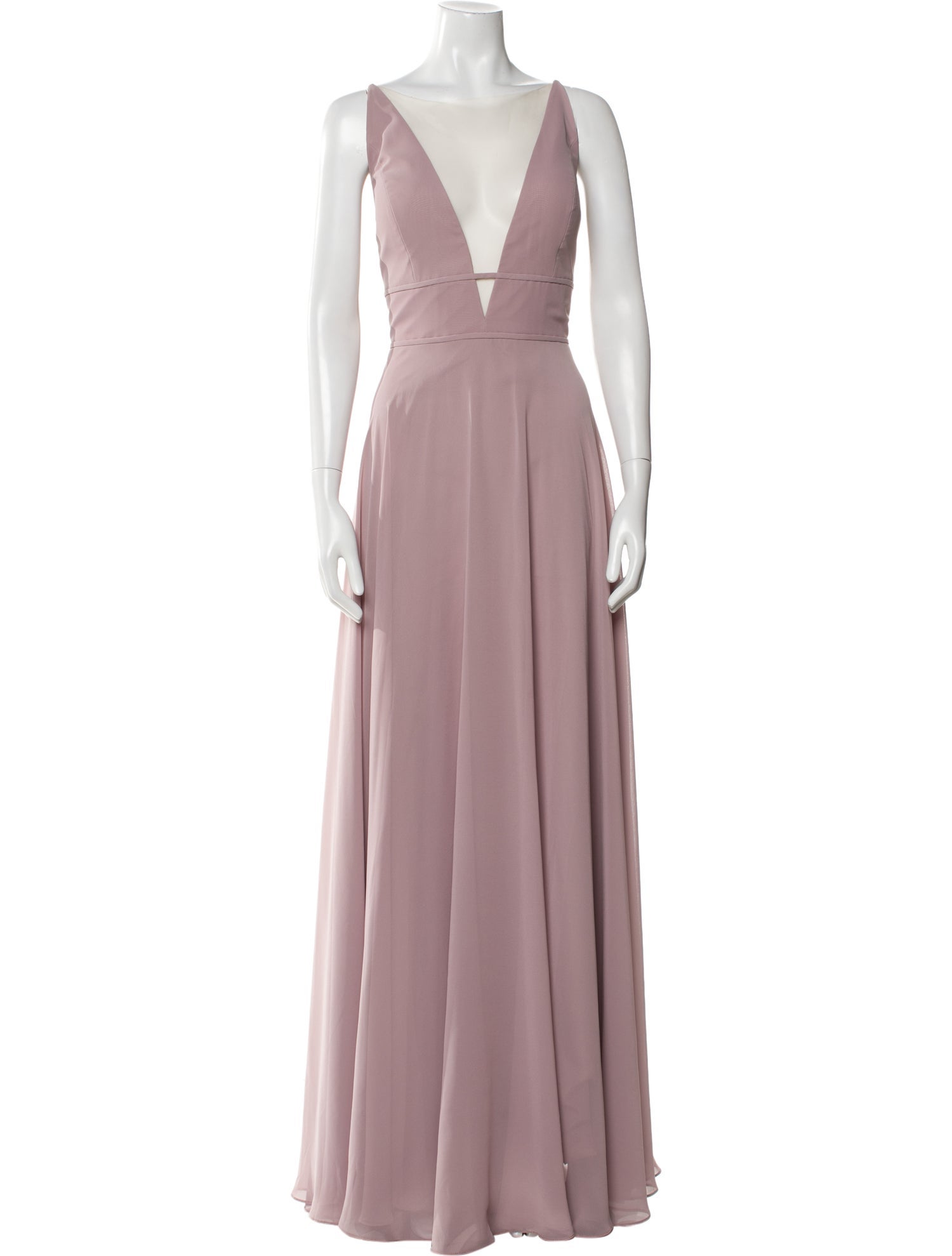 Jenny Yoo V-Neck Long Dress