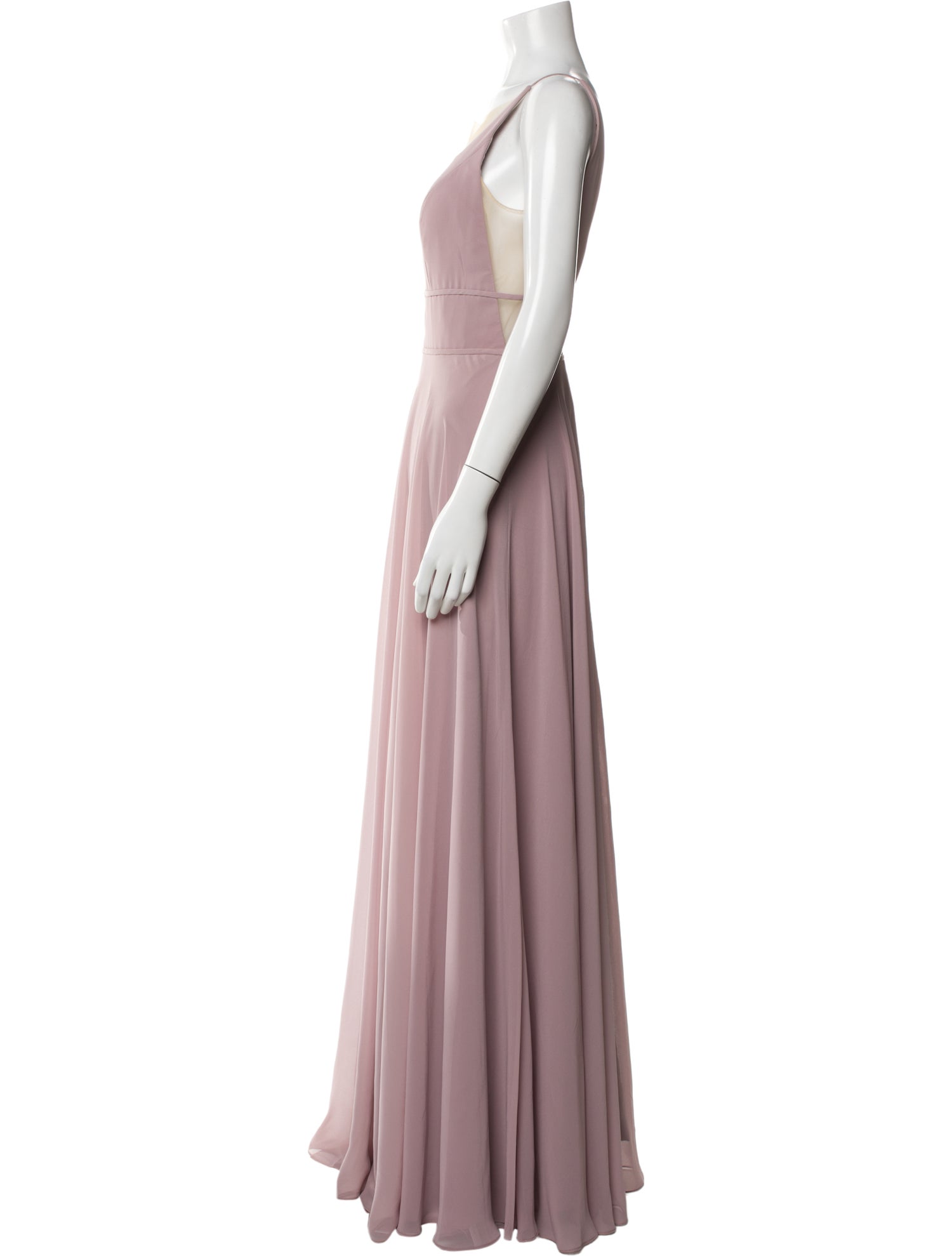 Jenny Yoo V-Neck Long Dress