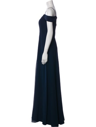 Jenny Yoo V-Neck Long Dress