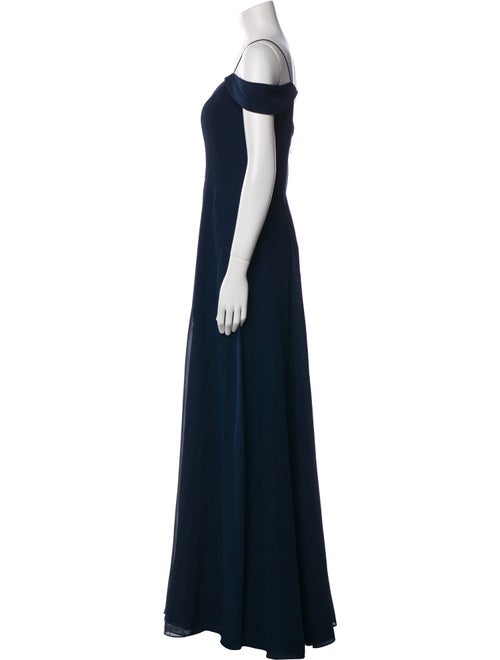 Jenny Yoo V-Neck Long Dress