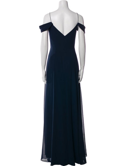 Jenny Yoo V-Neck Long Dress