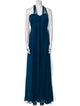Jenny Yoo Halterneck Long Dress