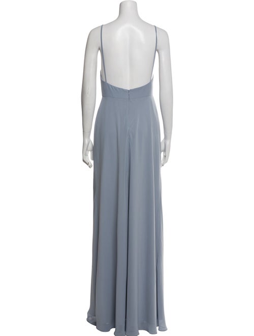 Jenny Yoo Square Neckline Long Dress