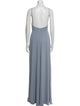 Jenny Yoo Square Neckline Long Dress