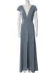 Jenny Yoo V-Neck Long Dress