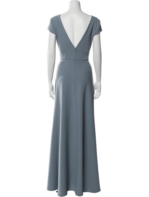 Jenny Yoo V-Neck Long Dress