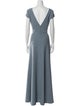 Jenny Yoo V-Neck Long Dress