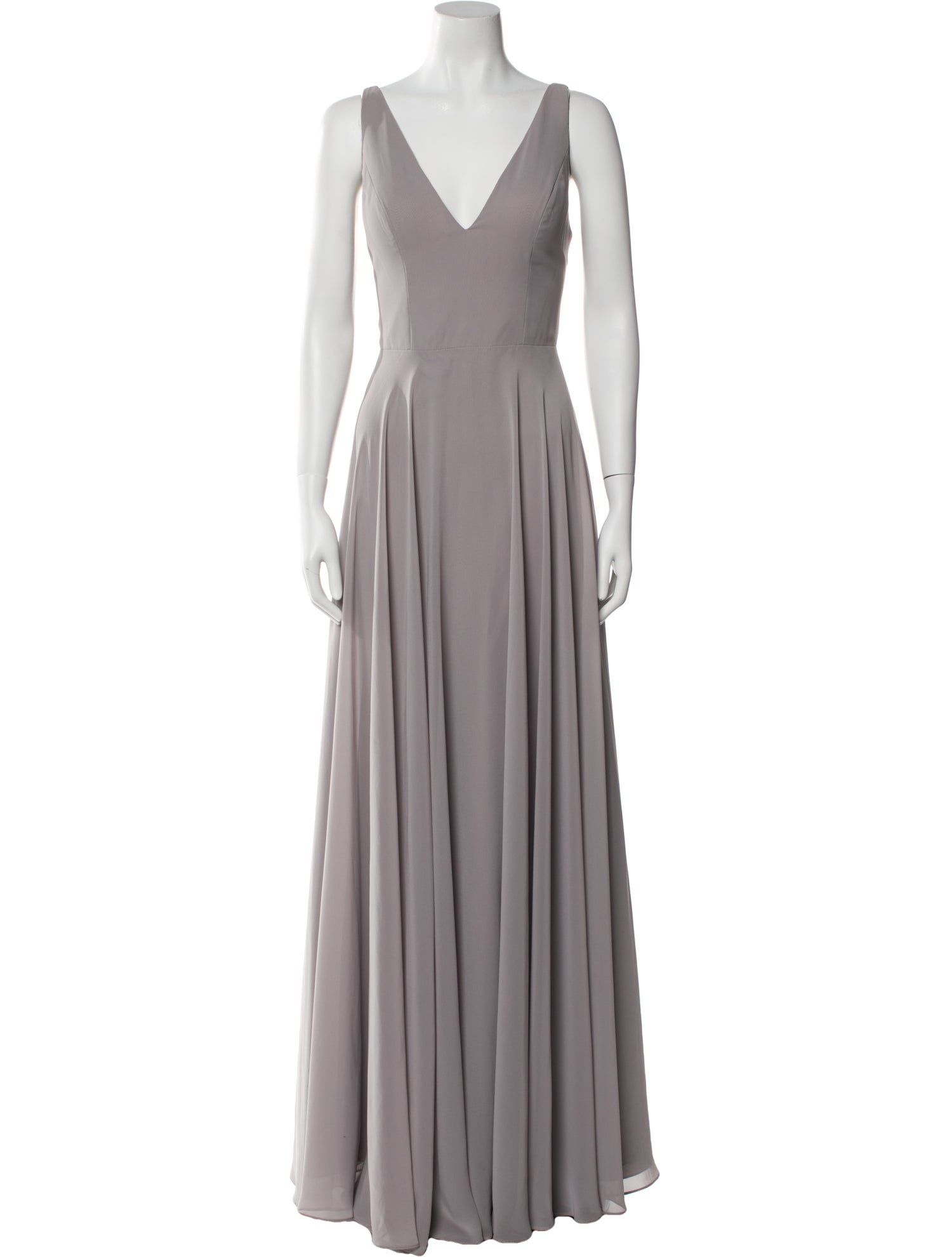 Jenny Yoo V-Neck Long Dress