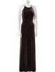 Jenny Yoo Velvet Long Dress