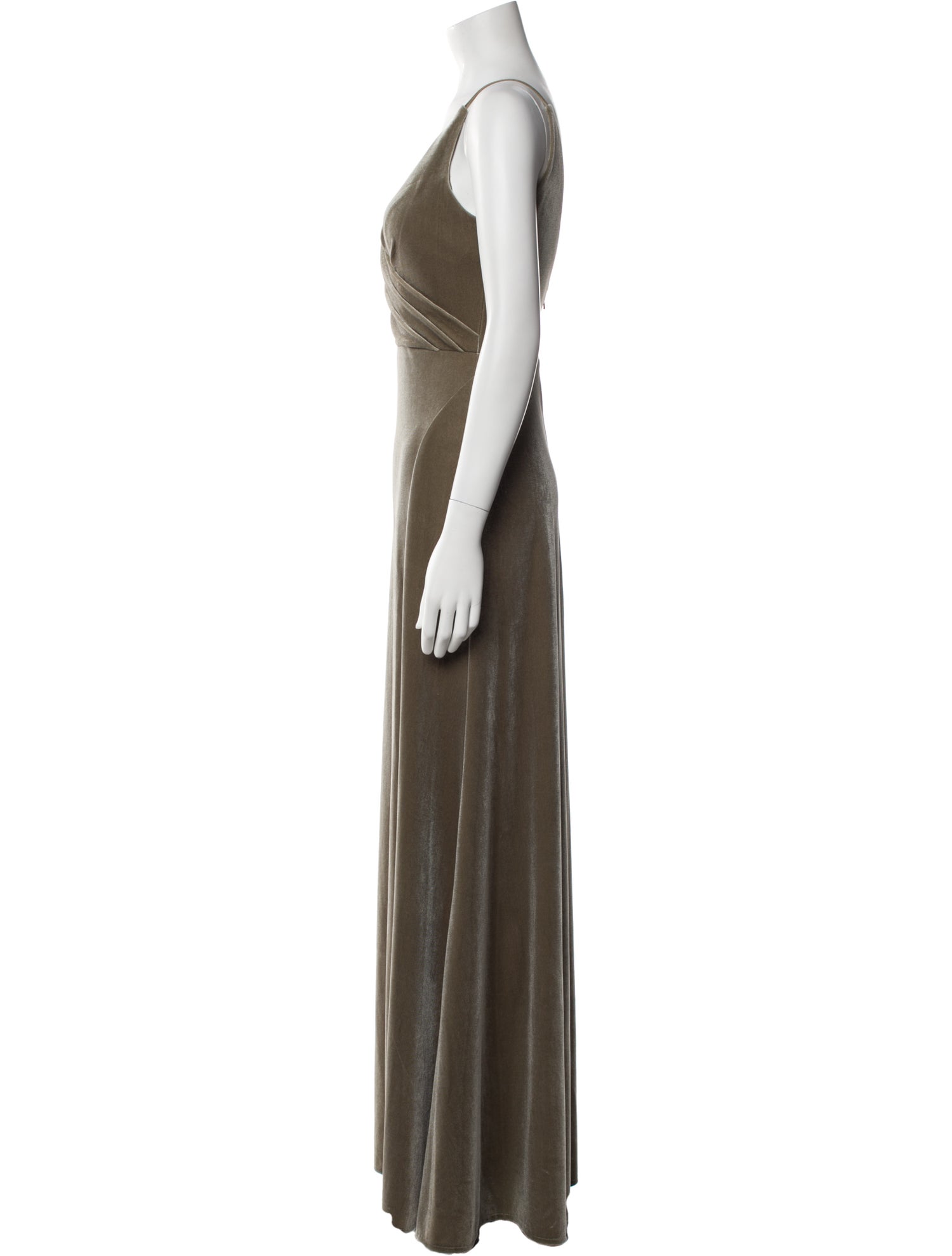 Jenny Yoo Velour Long Dress
