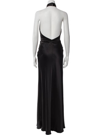 Jenny Yoo Halterneck Long Dress