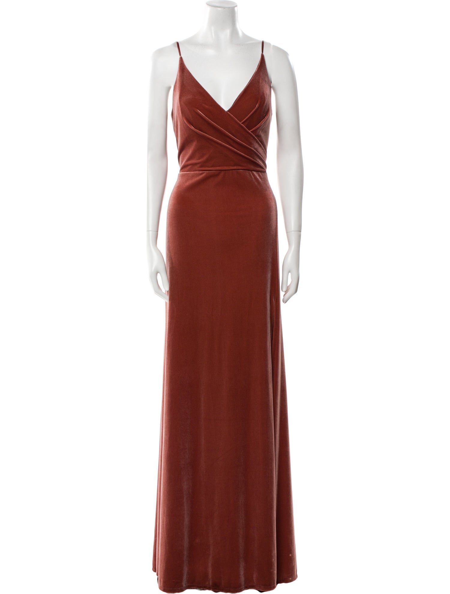 Jenny Yoo Velour Long Dress